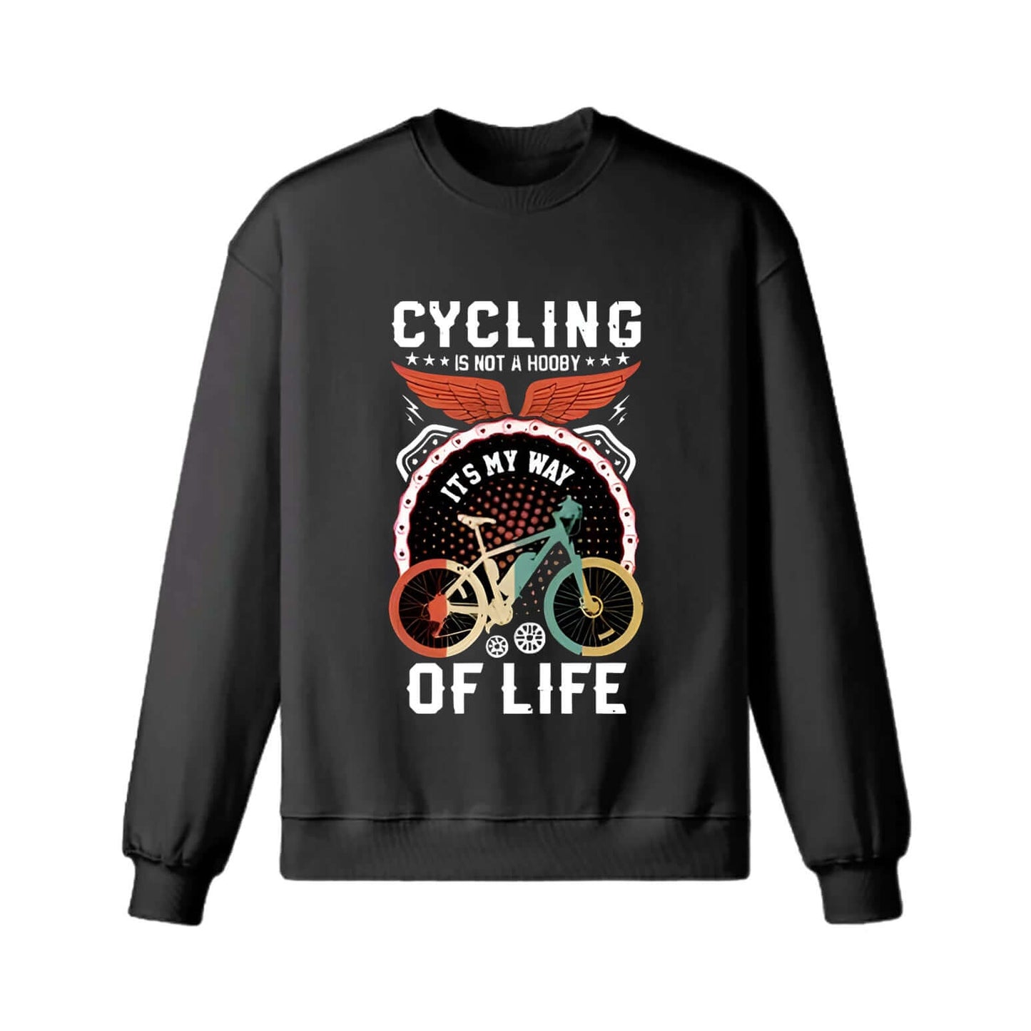 Sweat-shirt cycliste buveur de café