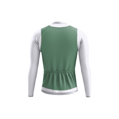 Elegant Thug Green Men's Long Sleeve Cycling Kit