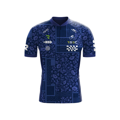 Kurzarm-Radtrikot für Herren „Belgian Surrealismus“
