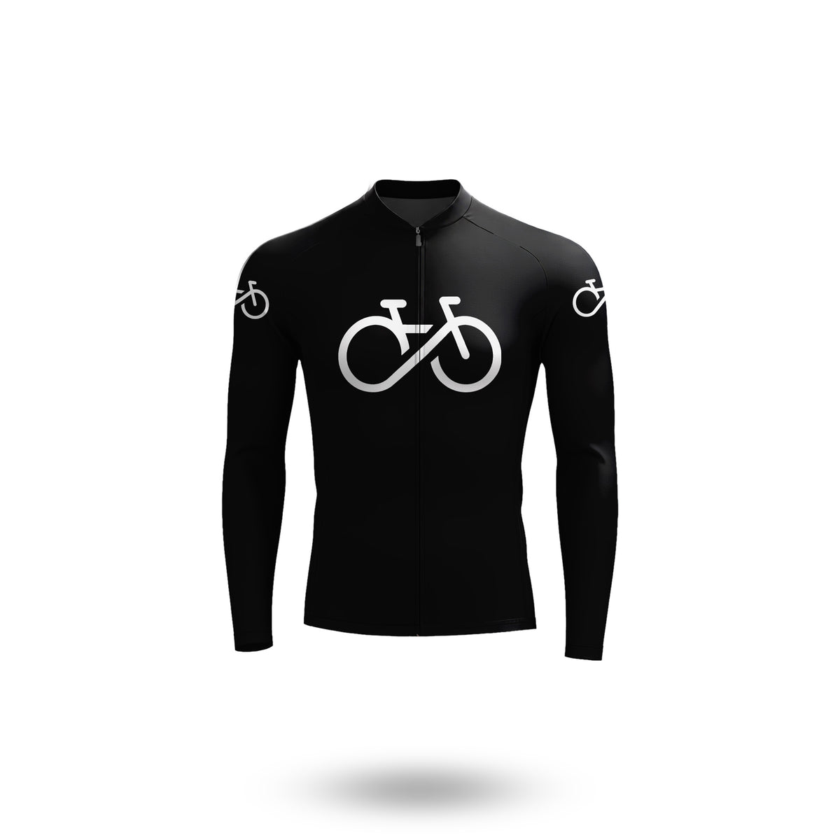 Bike Forever black Men's Long Sleeve Cycling Kit