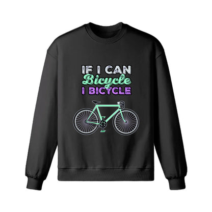 Sweat-shirt cycliste buveur de café