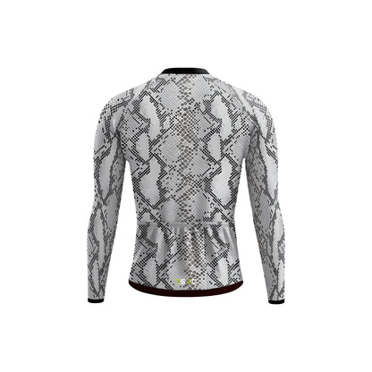 Python-like pattern Men's Long Sleeve Cycling Kit