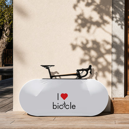 I Love Bicycle Title Bicycle Wheels Cover