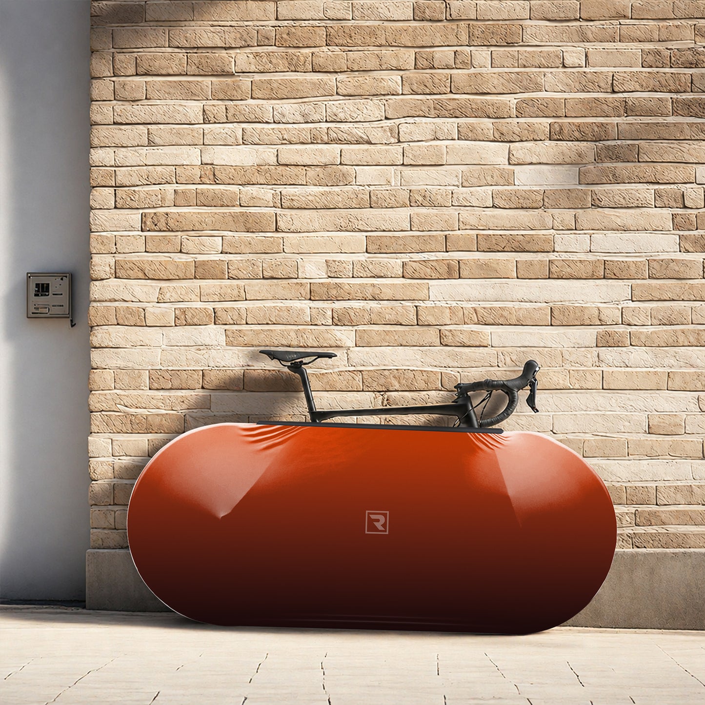 Orange Gradient Bicycle Wheels Cover