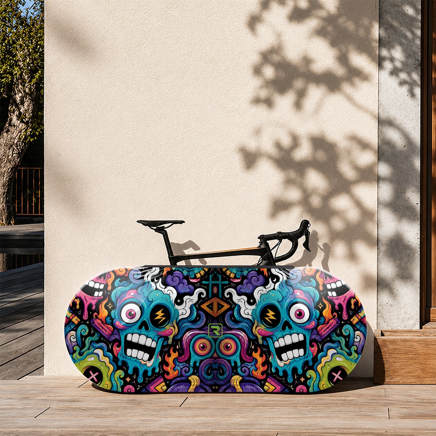 Alien Creatures Multicolor  Bicycle Wheels Cover