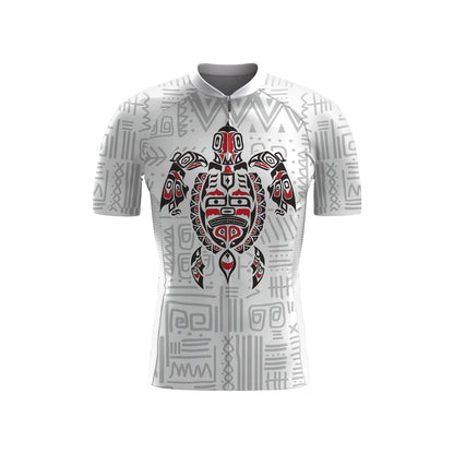 Conjunto de ciclismo de manga corta para hombre «Tortuga nativa haida»