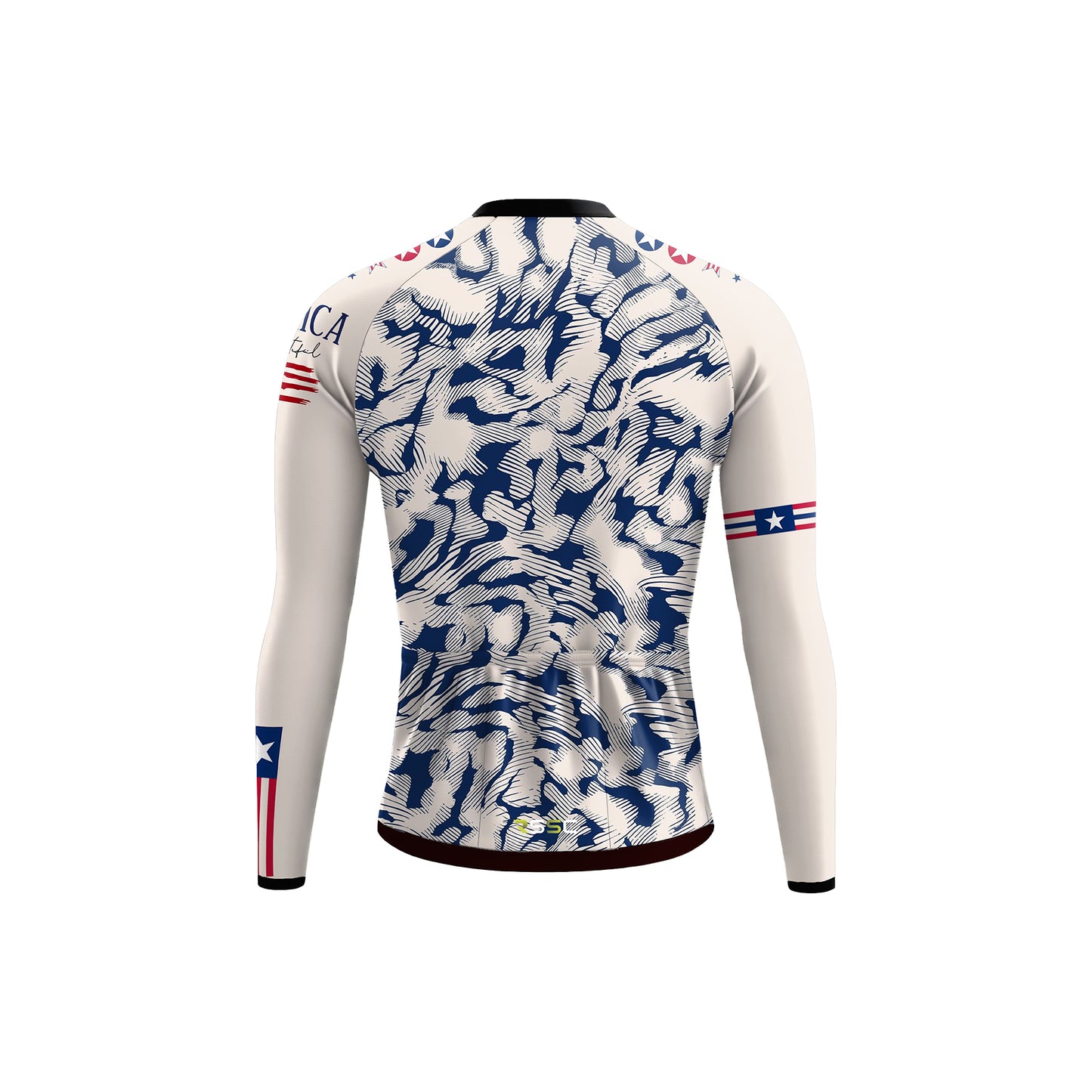 American cyclist  Men's Long Sleeve Cycling Kit