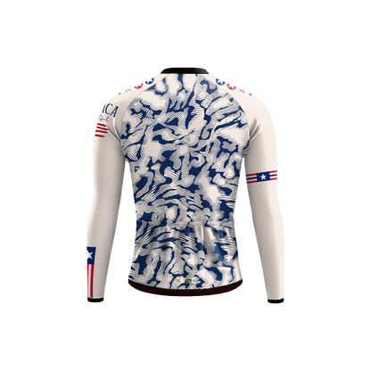 American cyclist  Men's Long Sleeve Cycling Kit