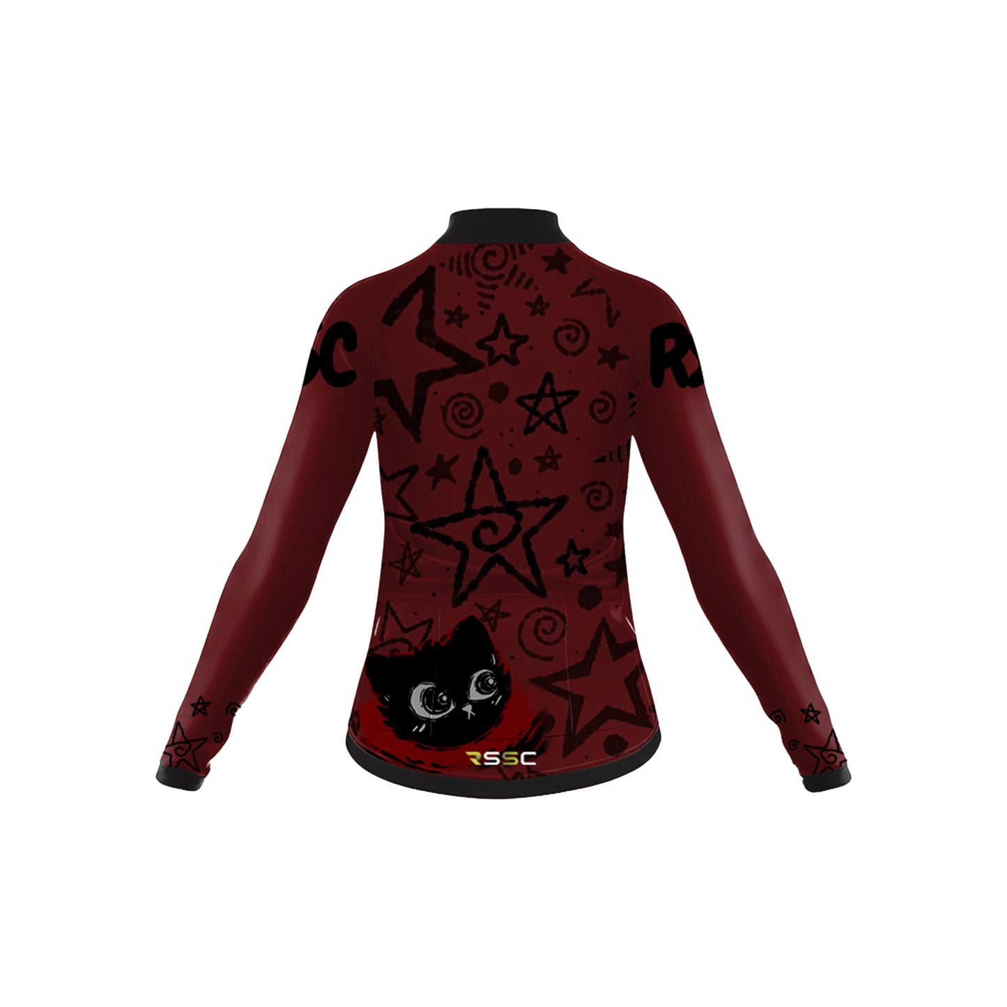Star Black Cat Women's Long Sleeve Cycling Kit