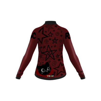 Star Black Cat Women's Long Sleeve Cycling Kit