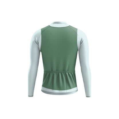 Elegant Thug Green Men's Long Sleeve Cycling Kit