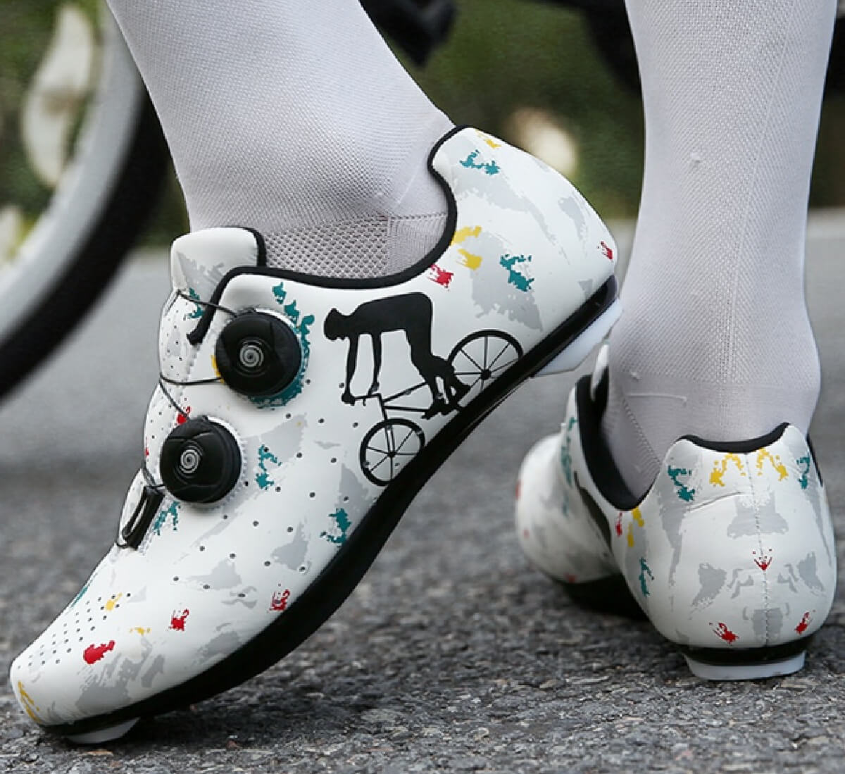 White Scout Cycling Shoes