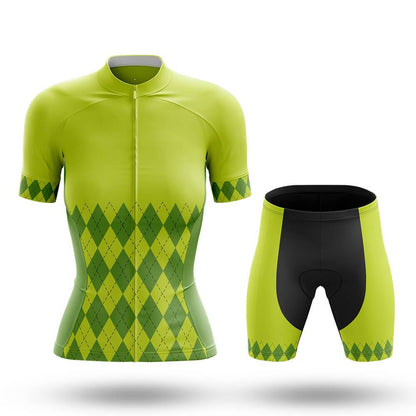 Lime Green Women's Short Sleeve Cycling Kit | Rsscsports