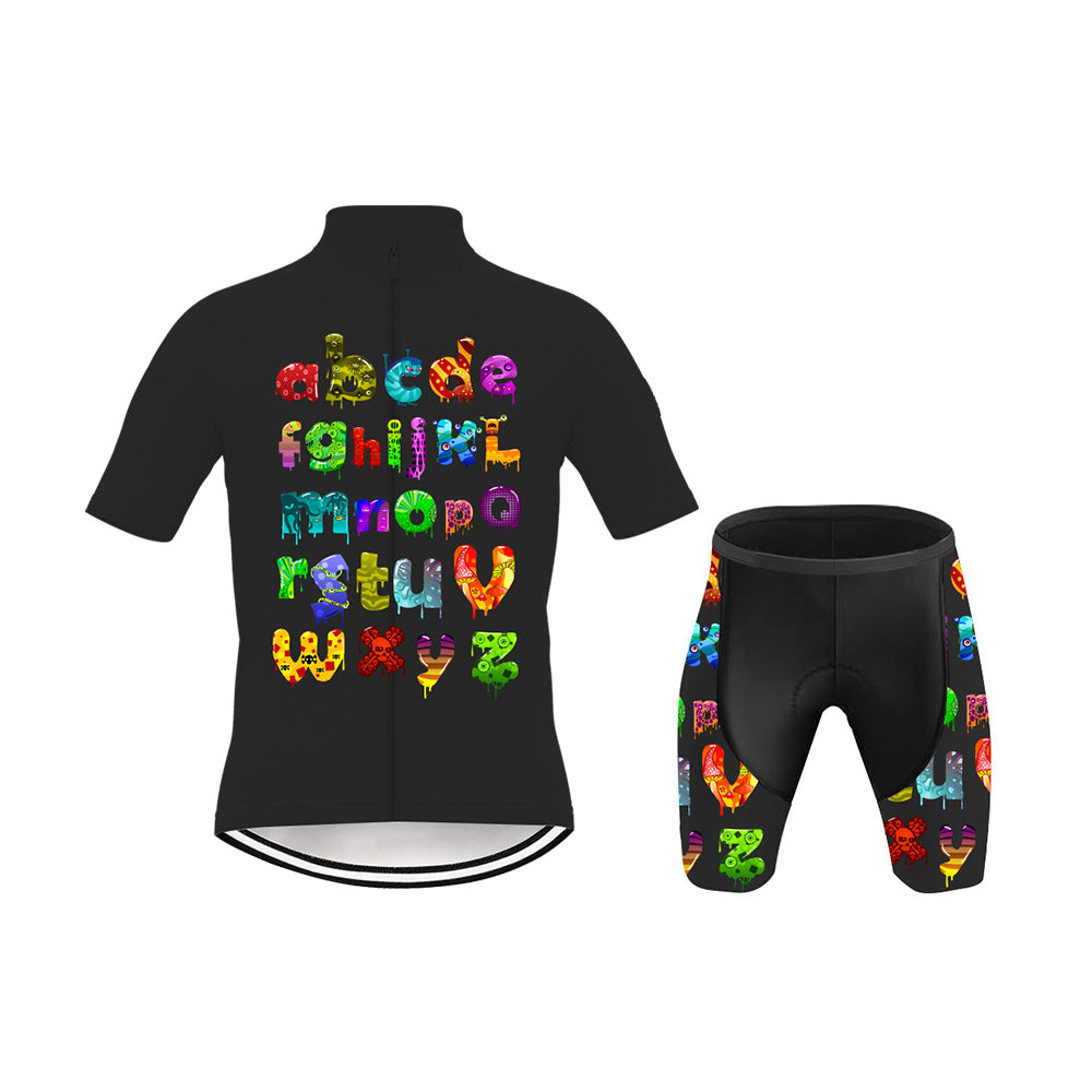 Alphabet Kid's Cycling Kit