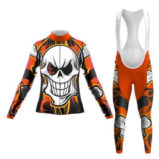 Sugar Skull Women's Long Sleeve Cycling Kit