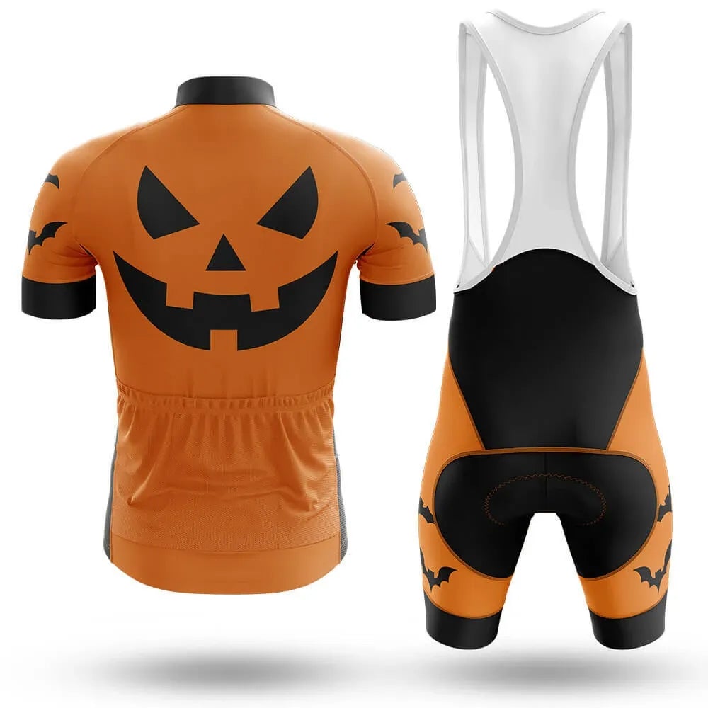 Halloween PUMPKIN FACE Men's Short Sleeve Cycling Kit | Rsscsports