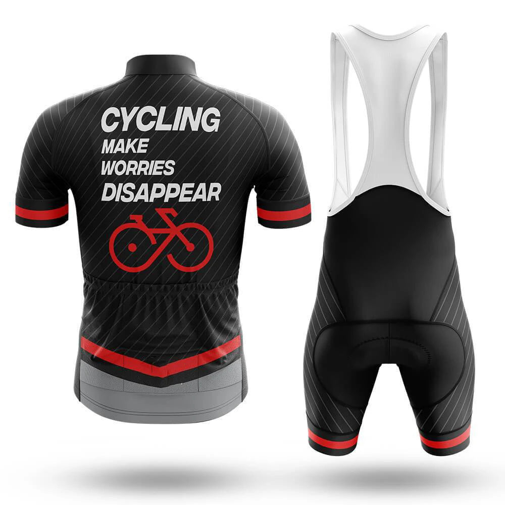 Worries Disappear Men's Short Sleeve Cycling Kit | Rsscsports