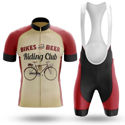 Retro Beer Riding Club Vintage Men's Short Sleeve Cycling Kit | Rsscsports