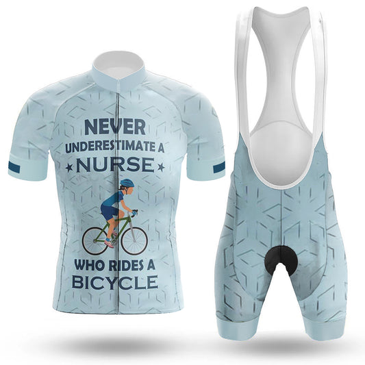 Men's Short Sleeve Cycling Jersey Cycling Nurse | RSSC Premium Cycling Kit with Moisture Wicking Fabric