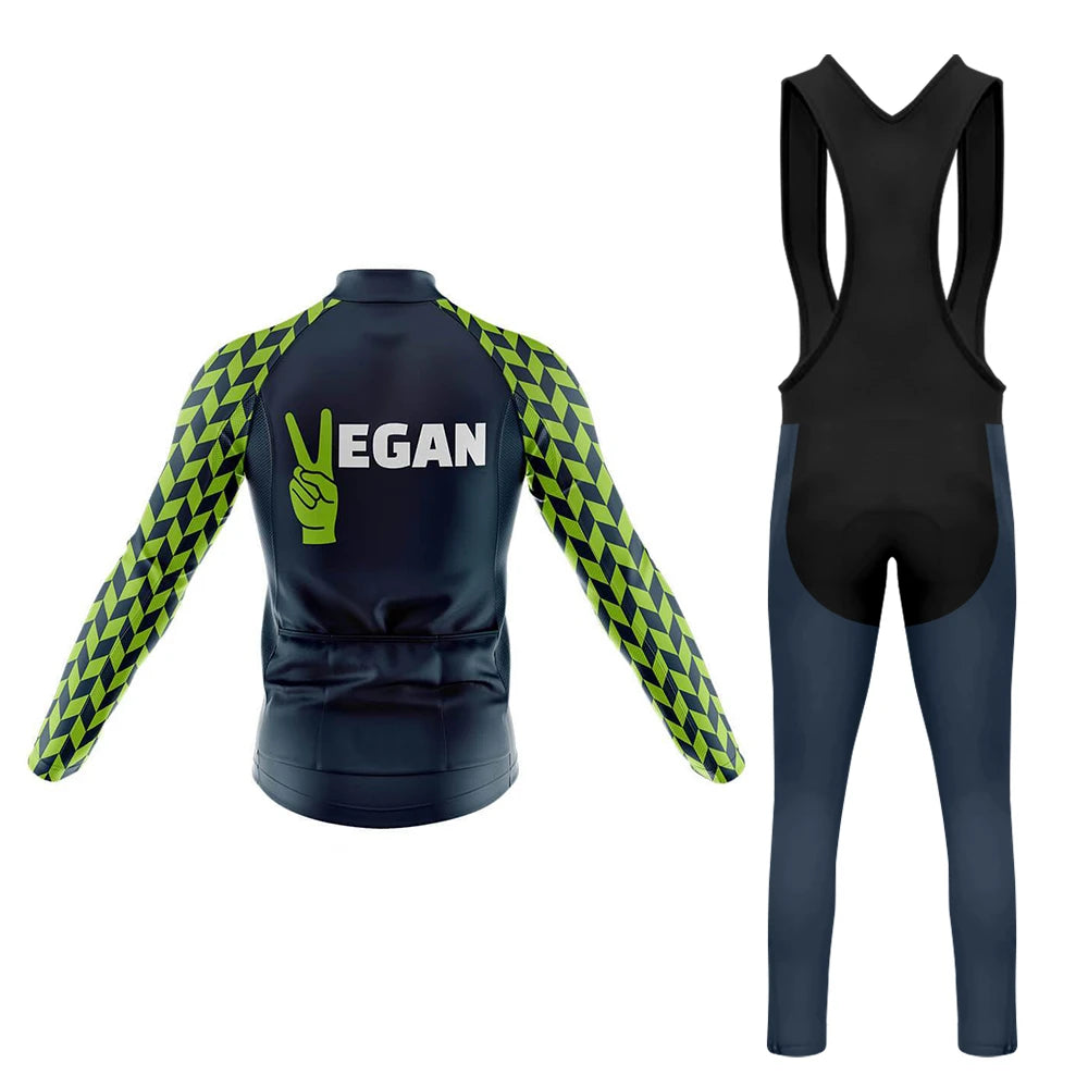 Hi Vegan Langarm-Radsport-Set für Herren