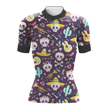 Death Skull Women's Short Sleeve Cycling Kit