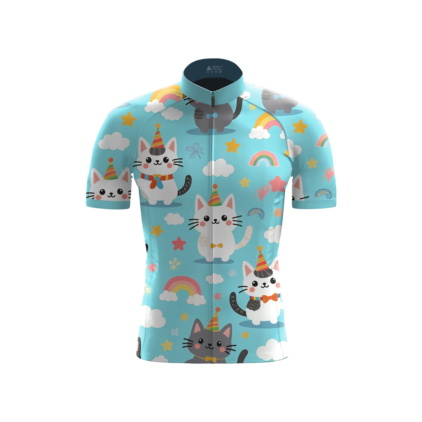 Rainbow Neko-Flux Men's Short Sleeve Cycling Kit