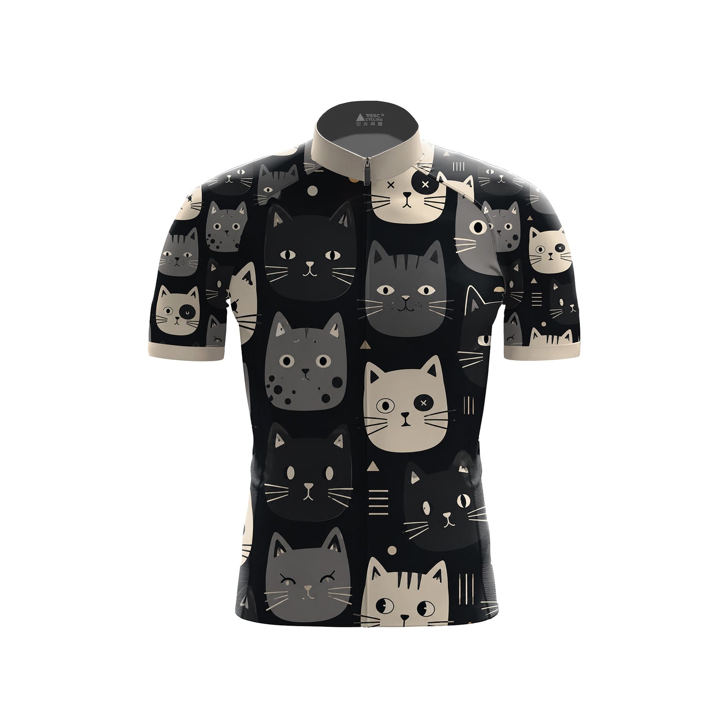 Happy Emoticon Cat Men's Cycling Kit