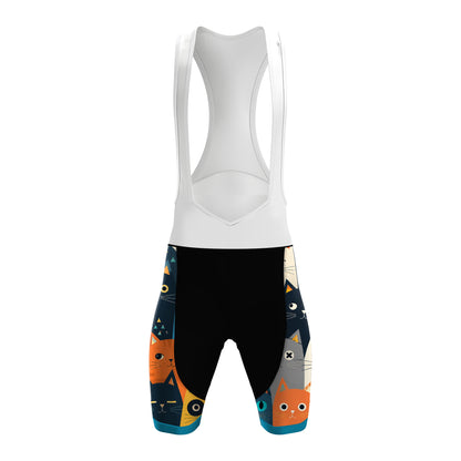 Kurzärmliges Radsporttrikot für Damen mit Cartoon-Katze