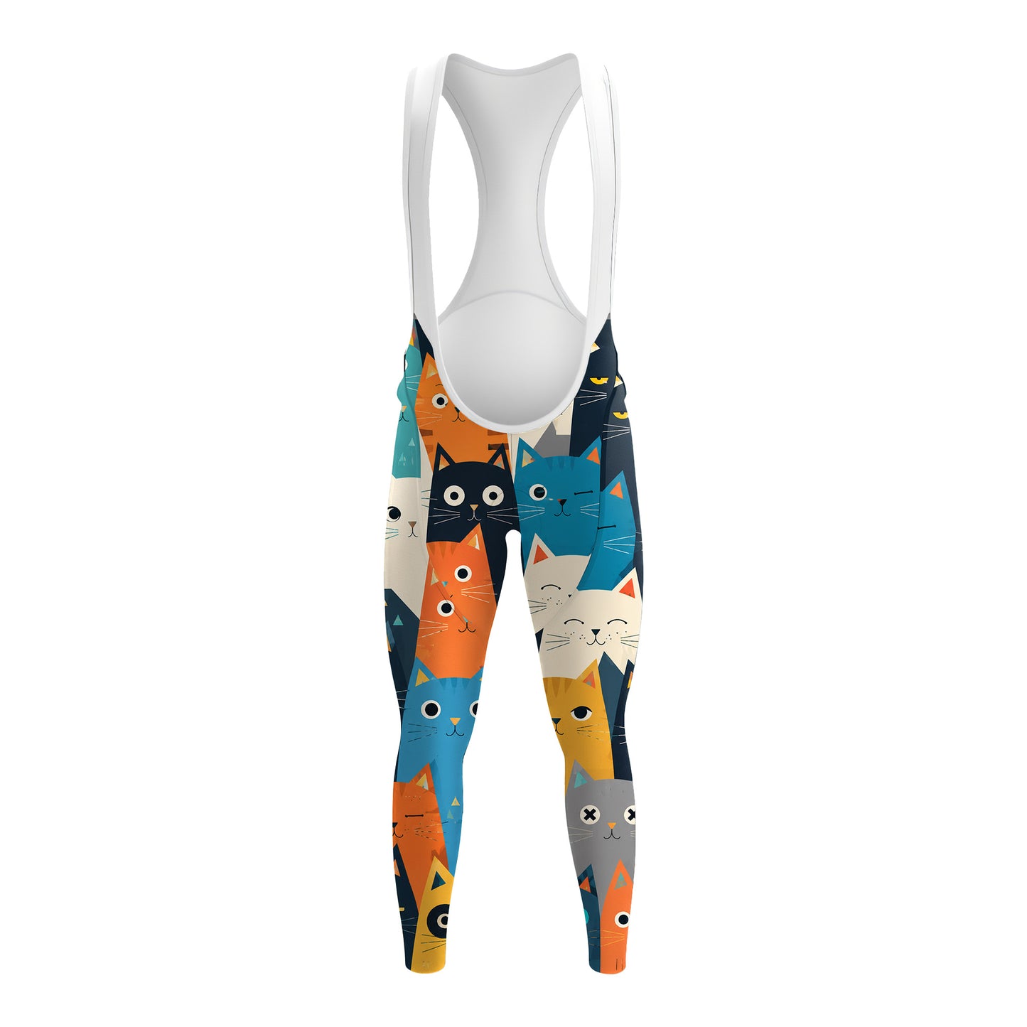 Cartoon Cat Women's Long Sleeve Cycling Kit