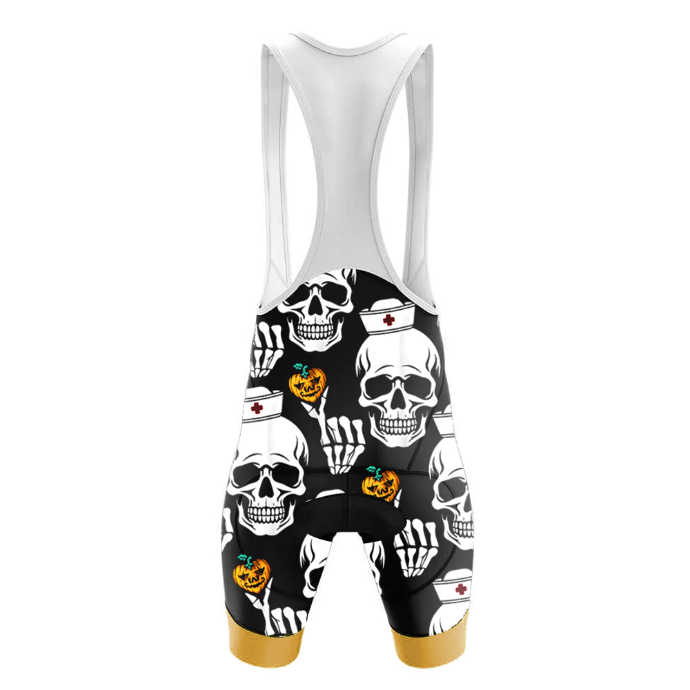 Skull Nurse Distributing Hearts Halloween Men's Cycling Kit