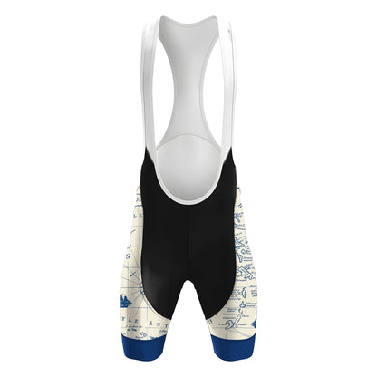 Vintage Chart Rider Men's Short Sleeve Cycling Kit