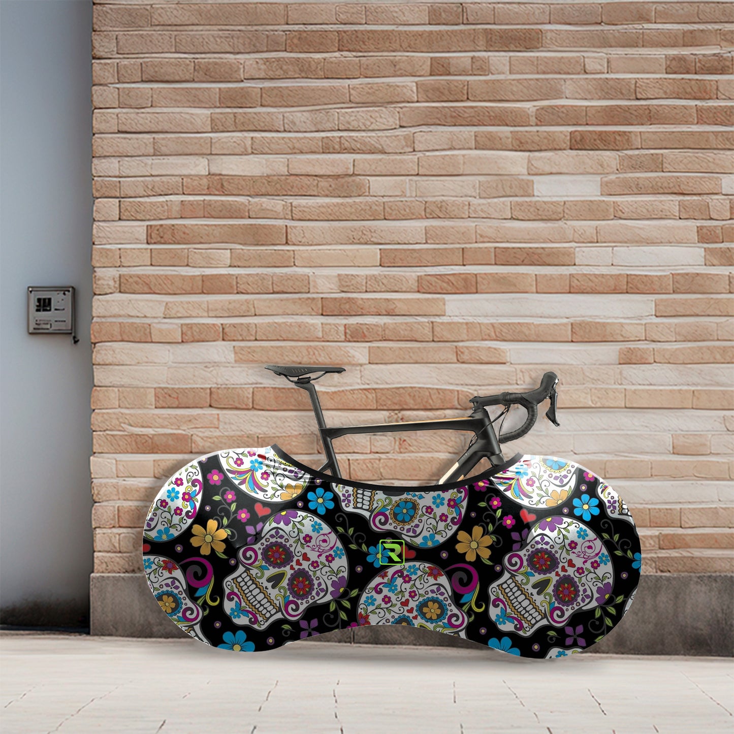 Sugar Skull Bicycle Wheels Cover