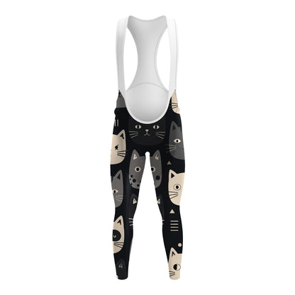 Happy Emoticon Cat Men's Long Sleeve Cycling Kit