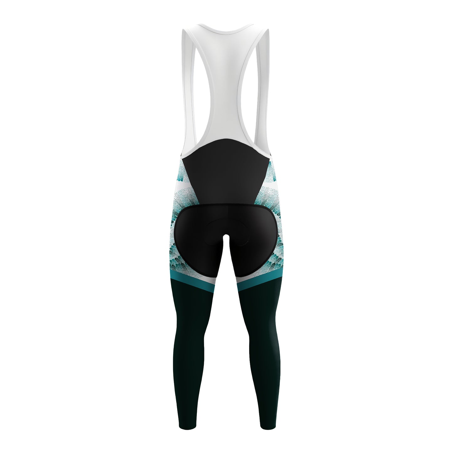 Teal Flow Dot  Men's Long Sleeve Cycling Kit
