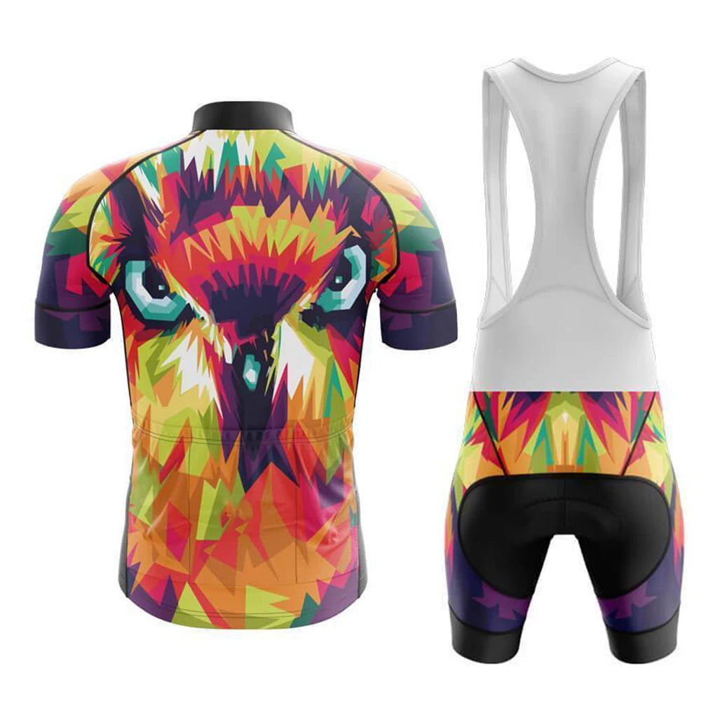 Rainbow Owl Men's Short Sleeve Cycling Kit | Rsscsports