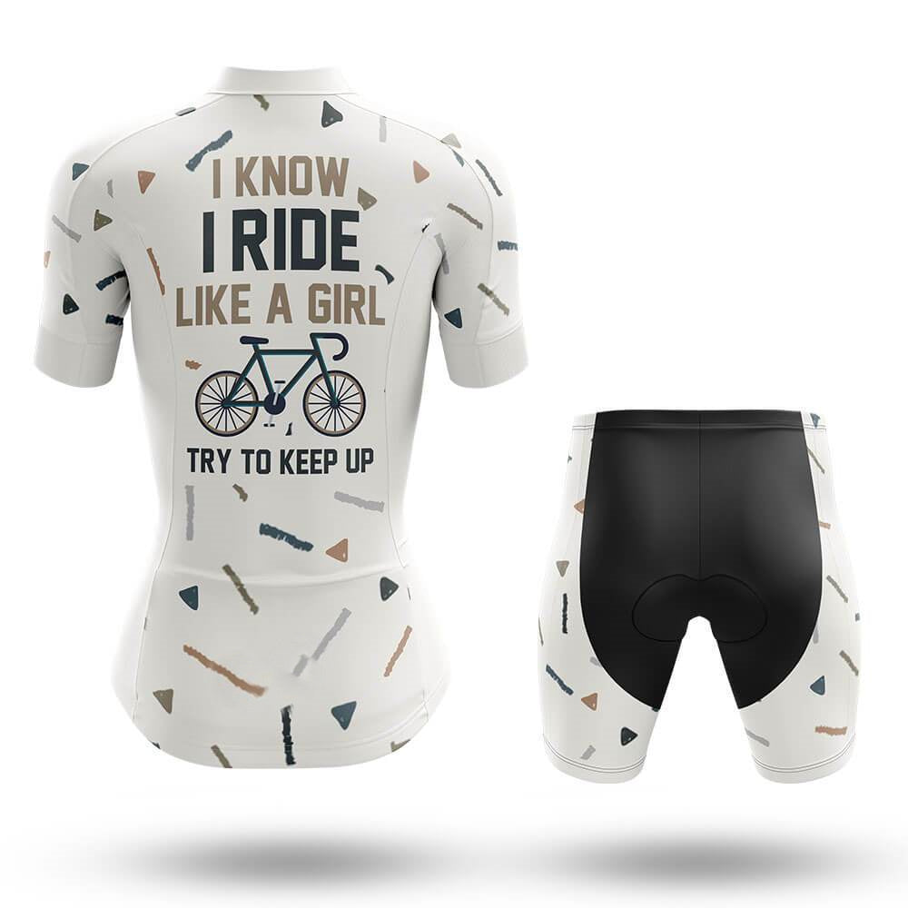 Like A Girl Women's Short Sleeve Cycling Kit