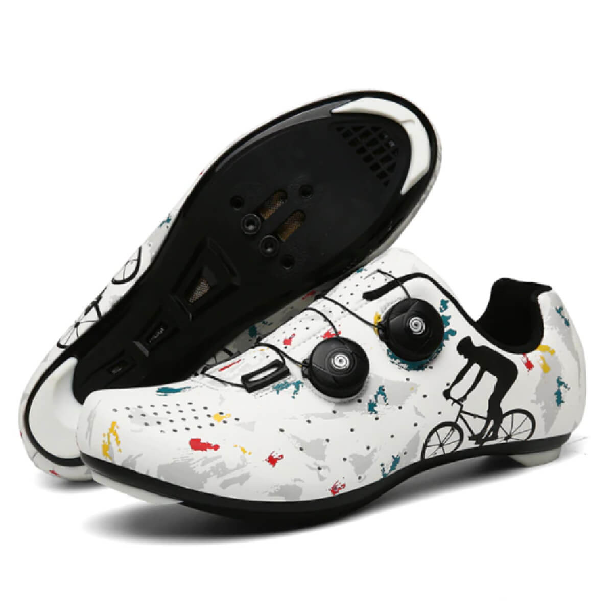 White Scout Cycling Shoes