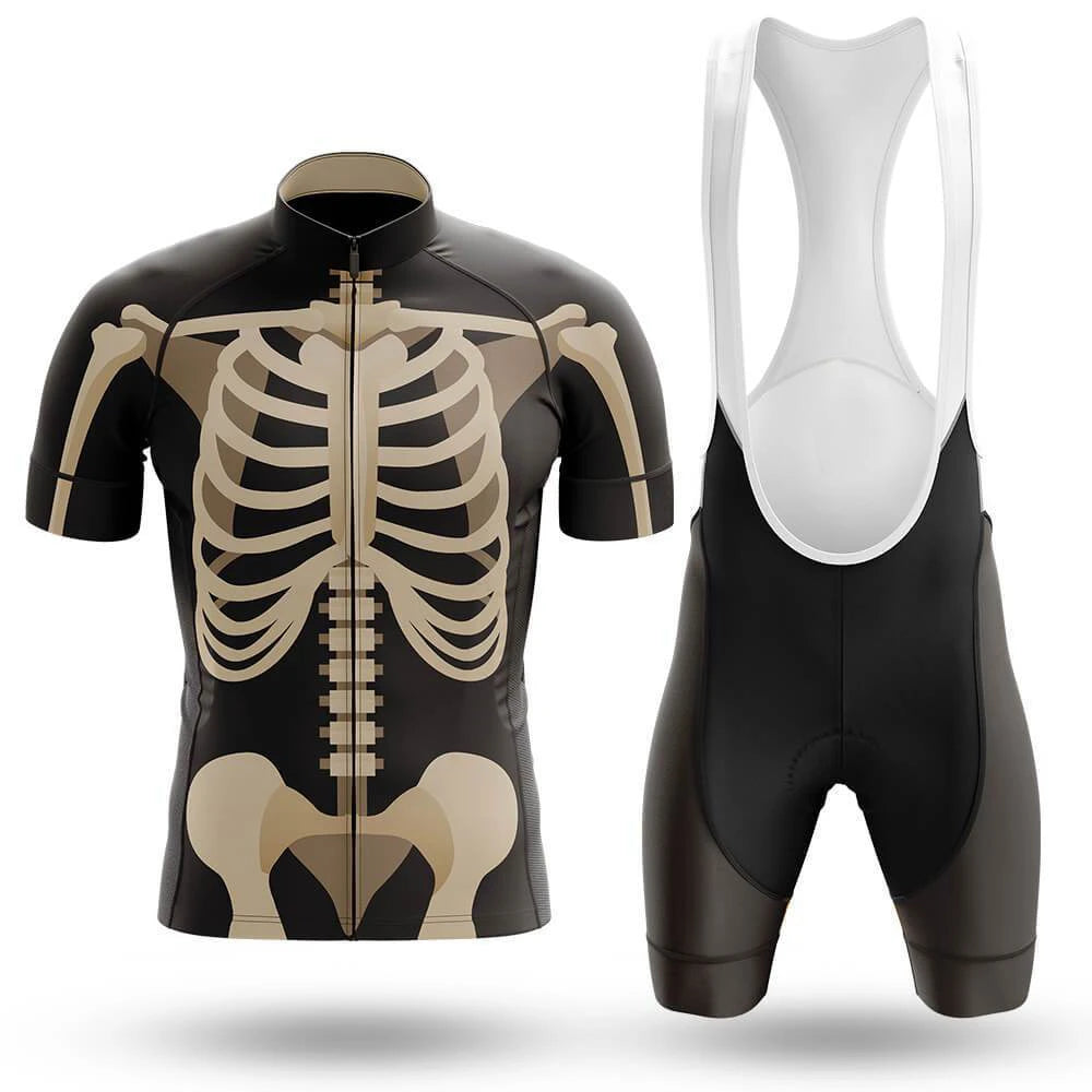 Retro Skeleton Men's Short Sleeve Cycling Kit | Rsscsports