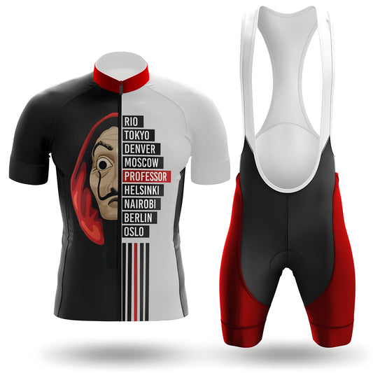 Men's Short Sleeve Cycling Jersey Casa De Papel | RSSC Premium Cycling Kit with Moisture Wicking Fabric