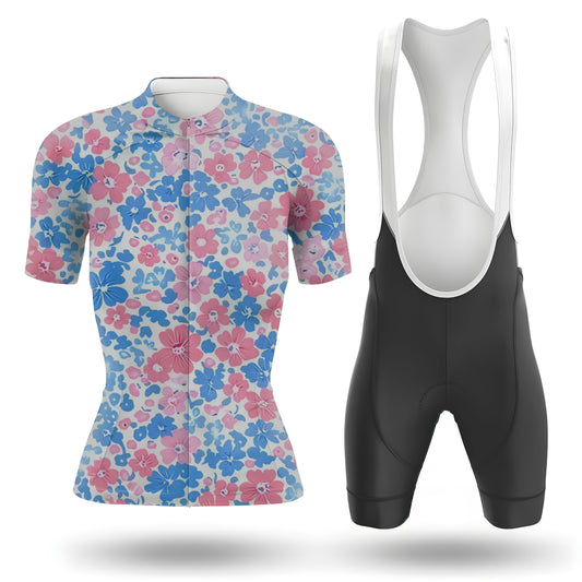 Colorful Flowers Women's Short Sleeve Cycling Kit