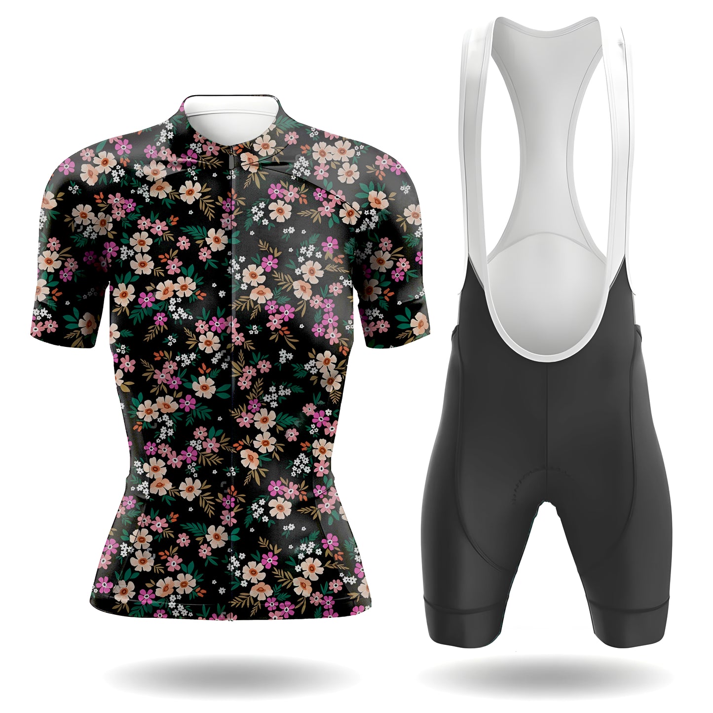 Small Colorful Flowers Women's Short Sleeve Cycling Kit