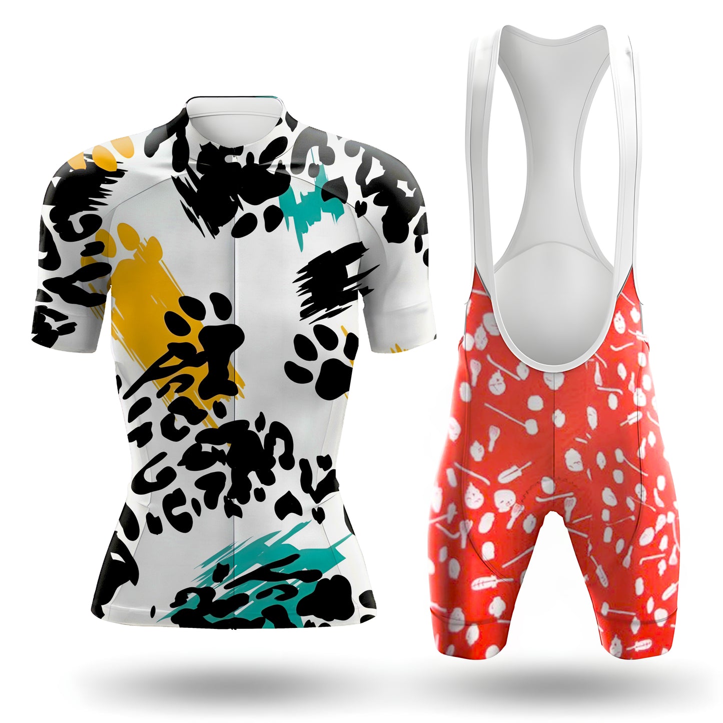 Cat And Dog Claws Women's Short Sleeve Cycling Kit