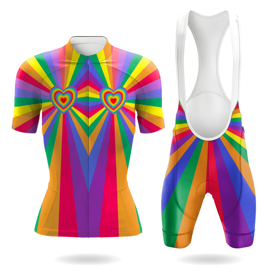 Love Rainbow Women's Short Sleeve Cycling Kit