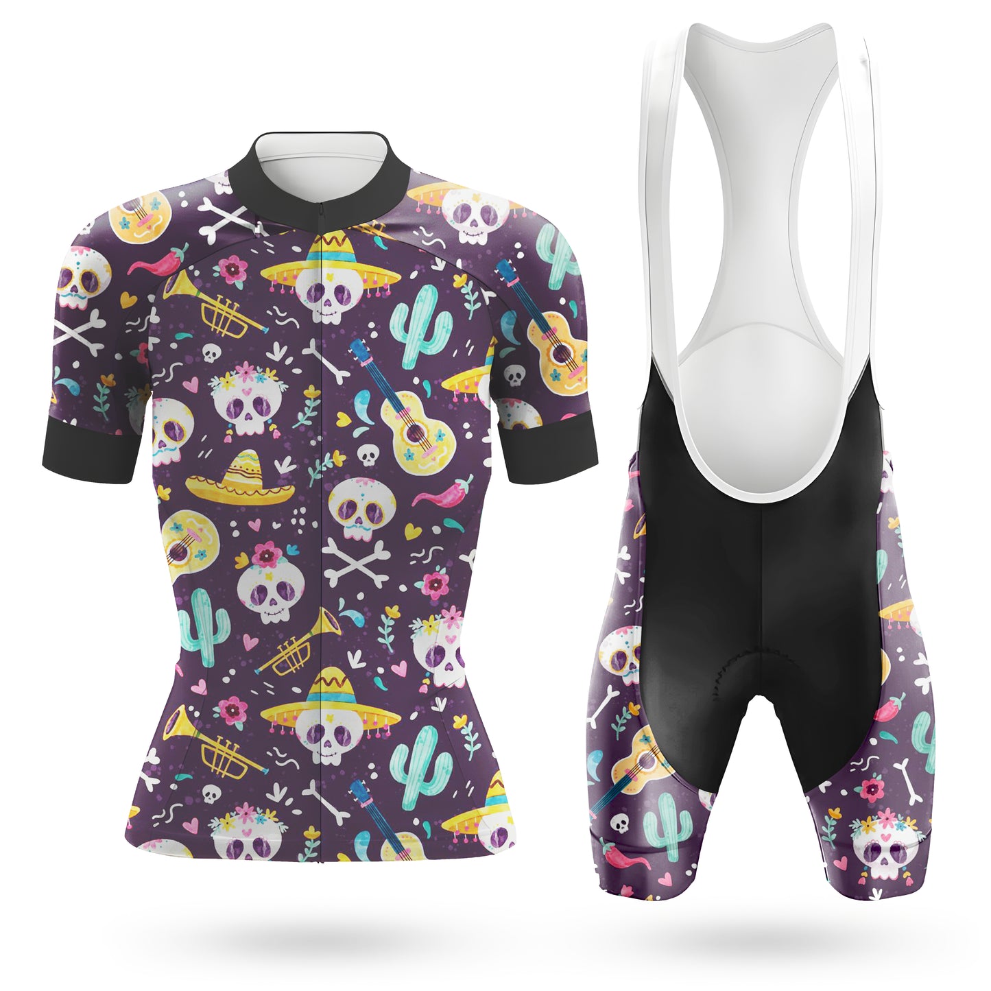 Death Skull Women's Short Sleeve Cycling Kit