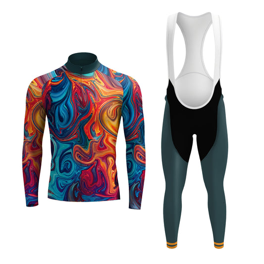 Tenue de cyclisme à manches longues pour homme Liquid Marble