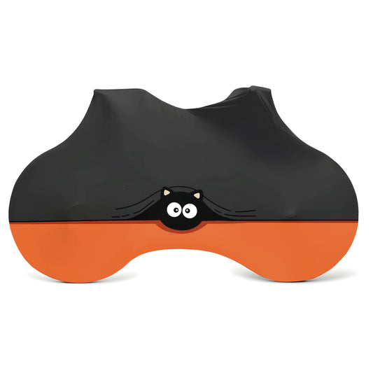 big-eyed black cat Bicycle Full Cover