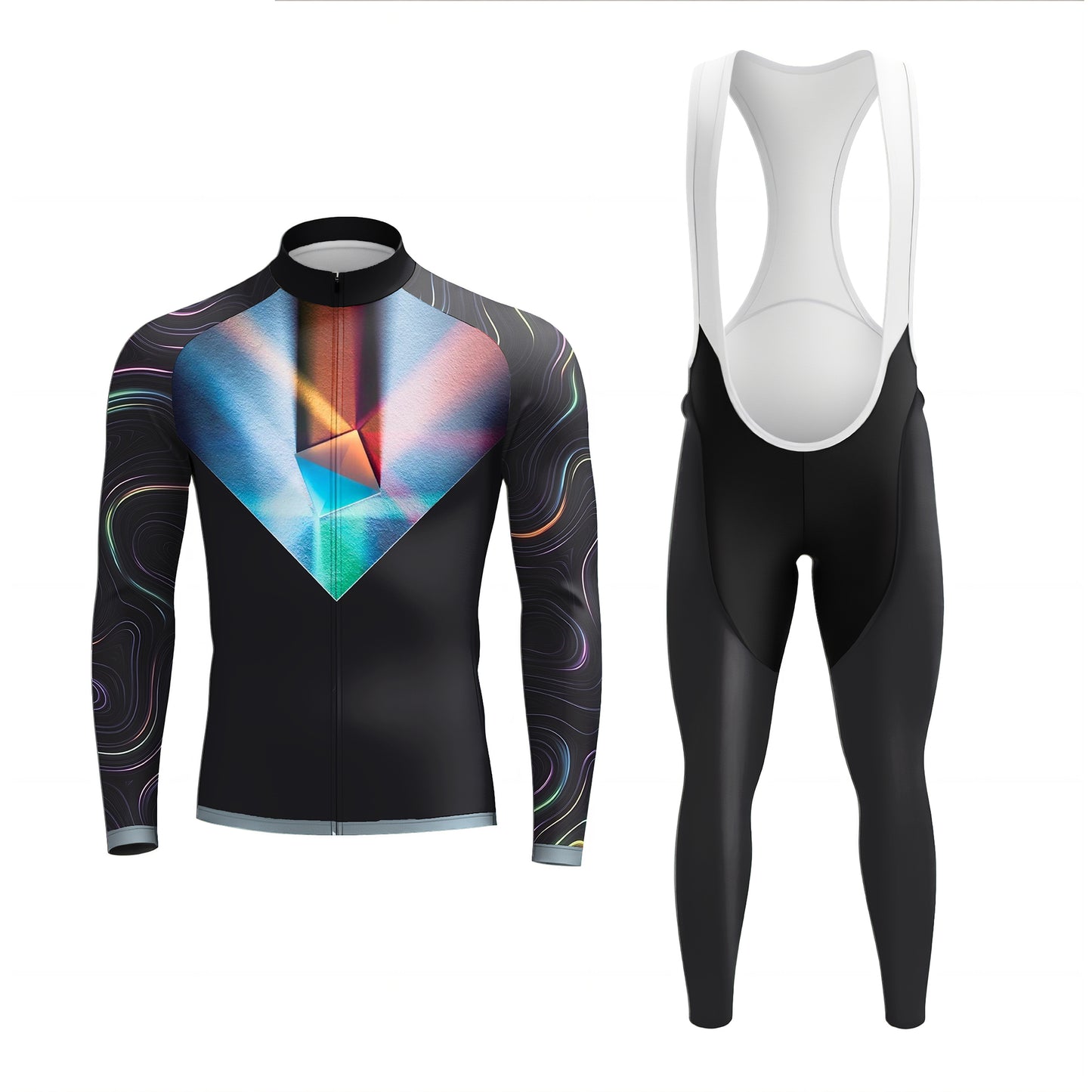 Bike And Smile Langarm-Fahrradset für Herren