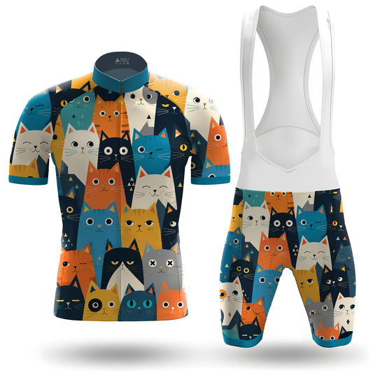 Cartoon Cat Men's Cycling Kit