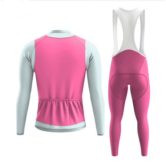 Elegant Thug Pink Men's Long Sleeve Cycling Kit