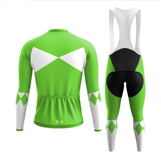 Cycling Rangers Green Men's Long Sleeve Cycling Kit